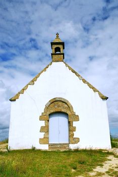 Tumulus Saint-Michel church in Carnac, Sounth Brittany, France