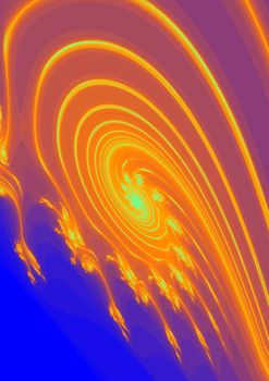 A fractal representation an explosion