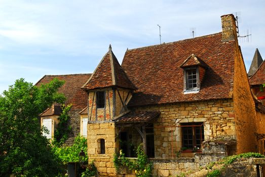 Medieval house in Sarlat, Dordogne region, France