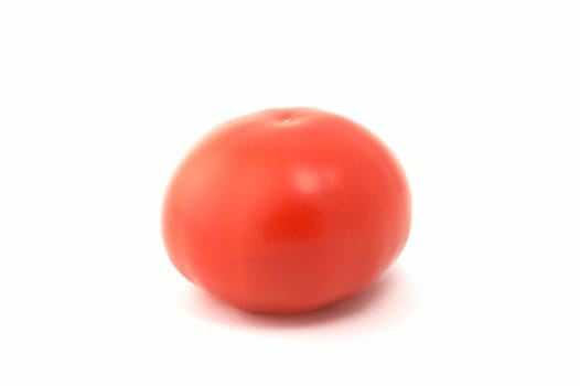 Red tomato on a white background