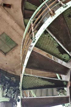 Spiral staircase, St. Michaelis' Church, Hamburg, Germany