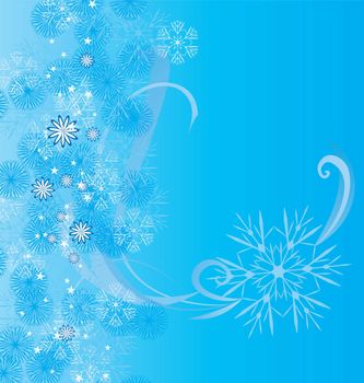 christmas vector snowflake card illustration