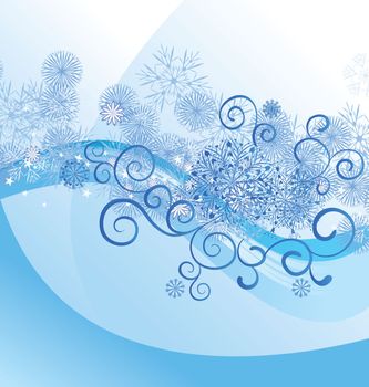 christmas vector border snowflake card