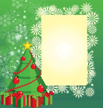 color christmas tree  illustration