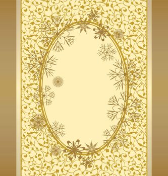 christmas frame vector  illustration