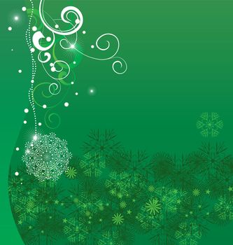 christmas vector snowflake card illustration