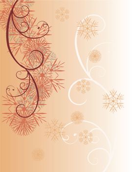 chocolate snowflakes vector