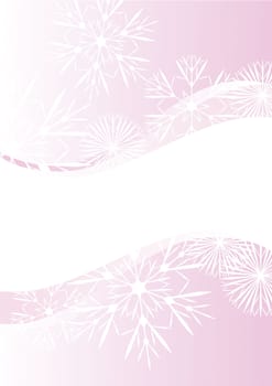 snowflakes abstract vector pink  backdrop