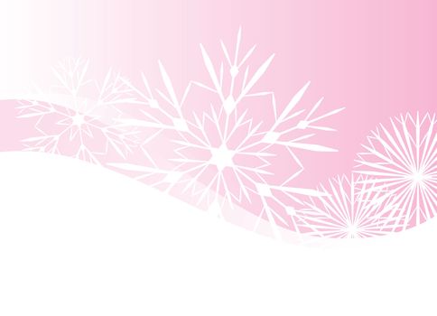 snowflakes abstract vector blue backdrop