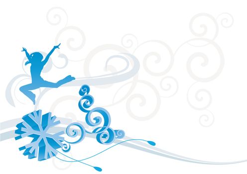 vector christmas ornamental picture