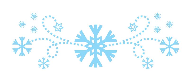 snowflakes abstract vector blue backdrop