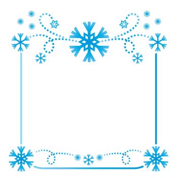 snowflakes abstract vector blue backdrop