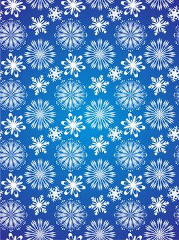 Seamless Snowflake Background 