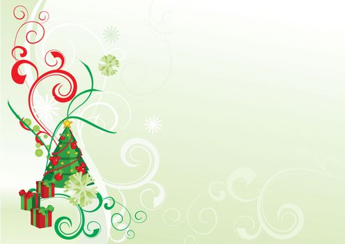 vector christmas ornamental picture