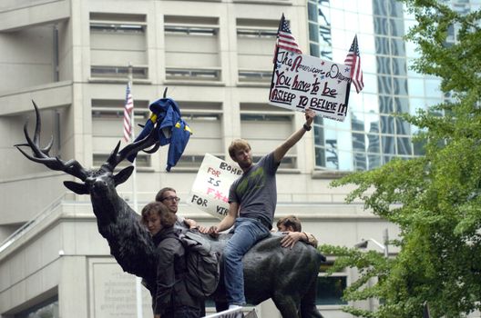 The Occupy Protestors in Portland, Oregon