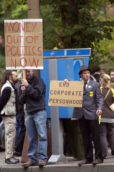 The Occupy Protestors in Portland, Oregon