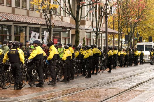 The Occupy Protestors in Portland, Oregon