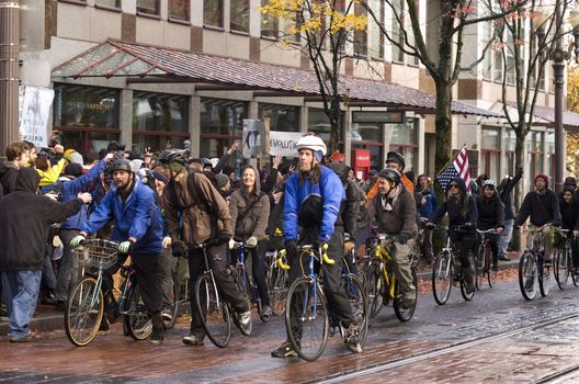 The Occupy Protestors in Portland, Oregon