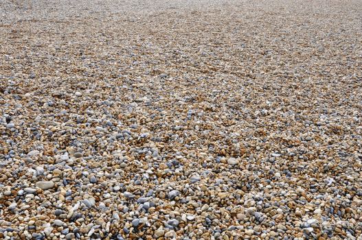 Brighton pebble beach in UK