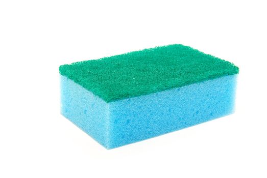 kitchen sponges isolated on a white background