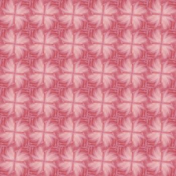 Seamless tileable background. Big pink fur flowers retro texture with an old-fashioned twist