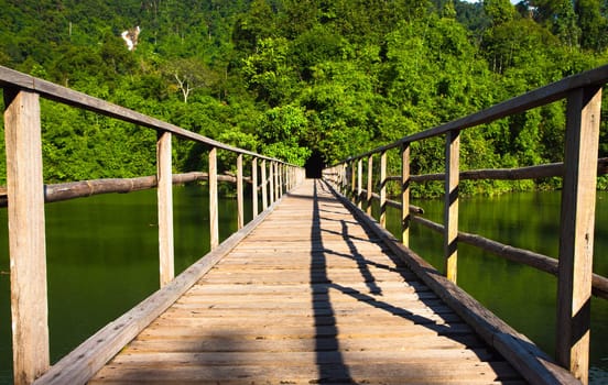 Bridge to the jungle, Chantaburi eastern of Thailand