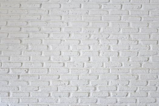 White brick wall for background