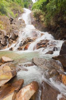 Deep forest Waterfall in Chantaburi, eastern of Thailand