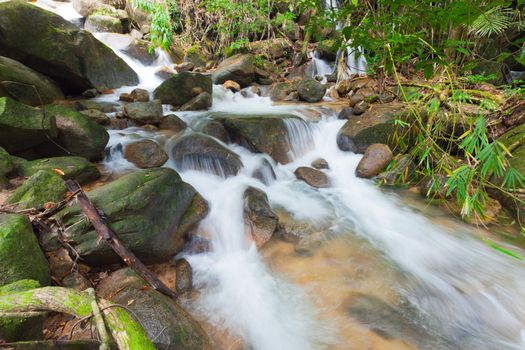 Deep forest Waterfall in Chantaburi, eastern of Thailand