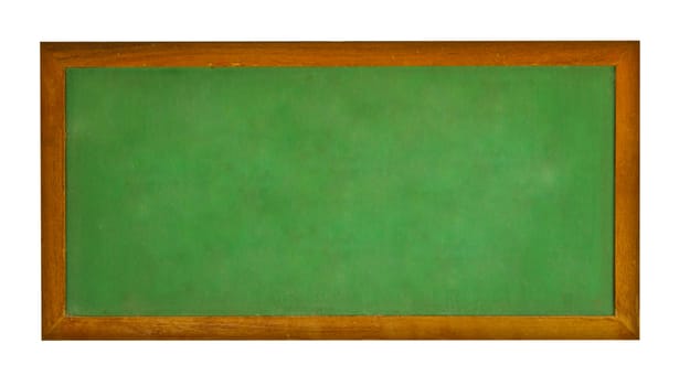 Blank blackboard with wood frame