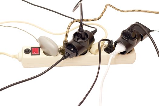 Surge Protector overloaded 10 consumers of electricity