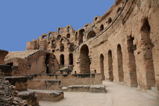 The amphitheater in El-Jem, Tunisia