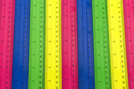 background of the measuring range of colorful