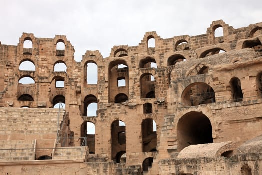 The amphitheater in El-Jem, Tunisia
