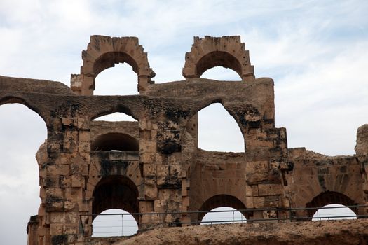 The amphitheater in El-Jem, Tunisia