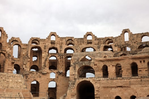 The amphitheater in El-Jem, Tunisia