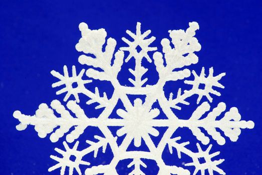snowflakes isolated on blue background