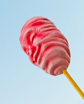 Representation of a smiling cotton candy