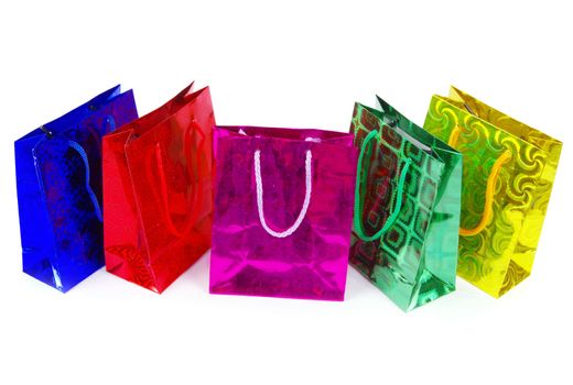  shopping bags isolated on white background