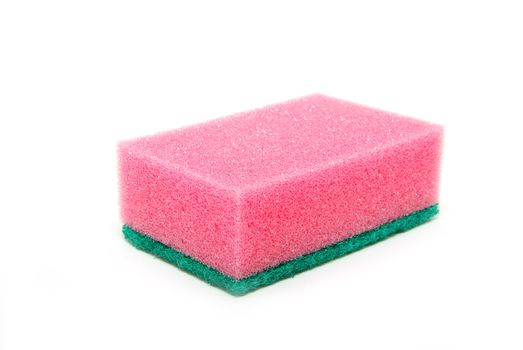 kitchen sponges isolated on a white background