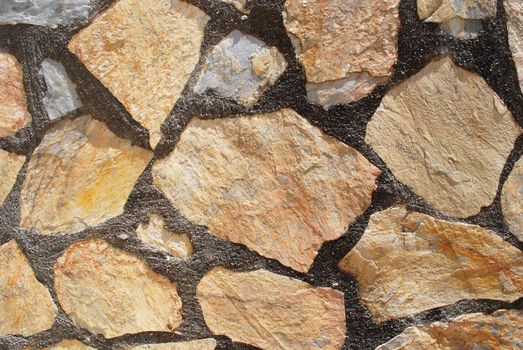 Light Brown Stone in Concrete Wall Texture