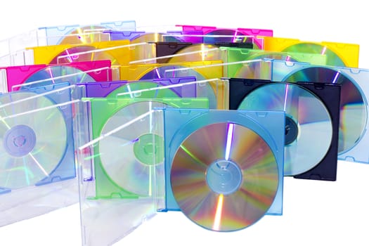 CD in the disclosed colored boxes set vertically 