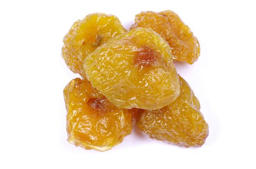 dried fruit isolated on a white background