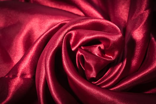 Red silk textile background