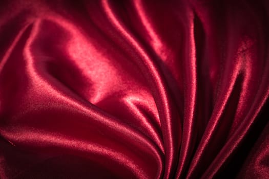 Red silk textile background