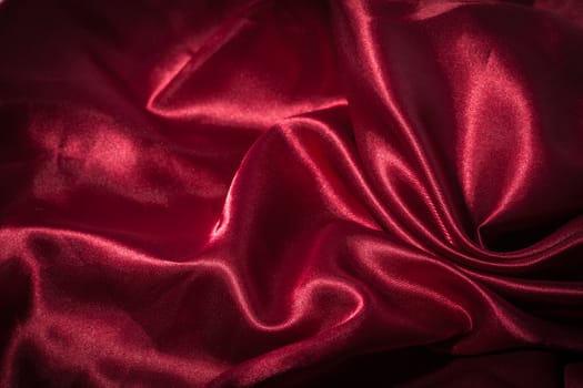 Red silk textile background