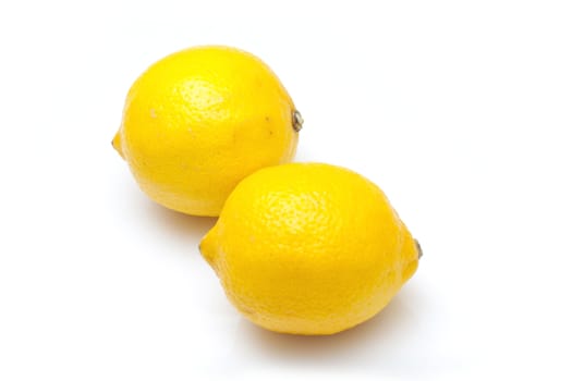 Lemons isolated on white background