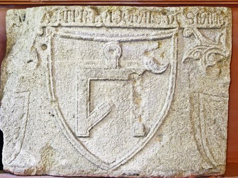 Coat of arms of Kaffa, sandstone plate, Crimea