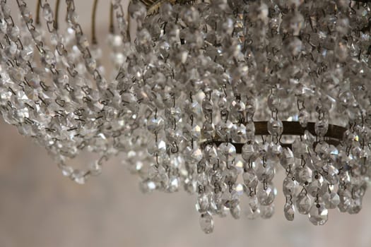 Close up of a big Chandelier.