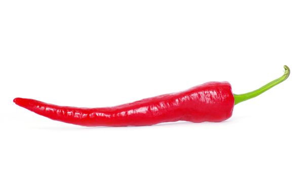 red hot chili pepper on white